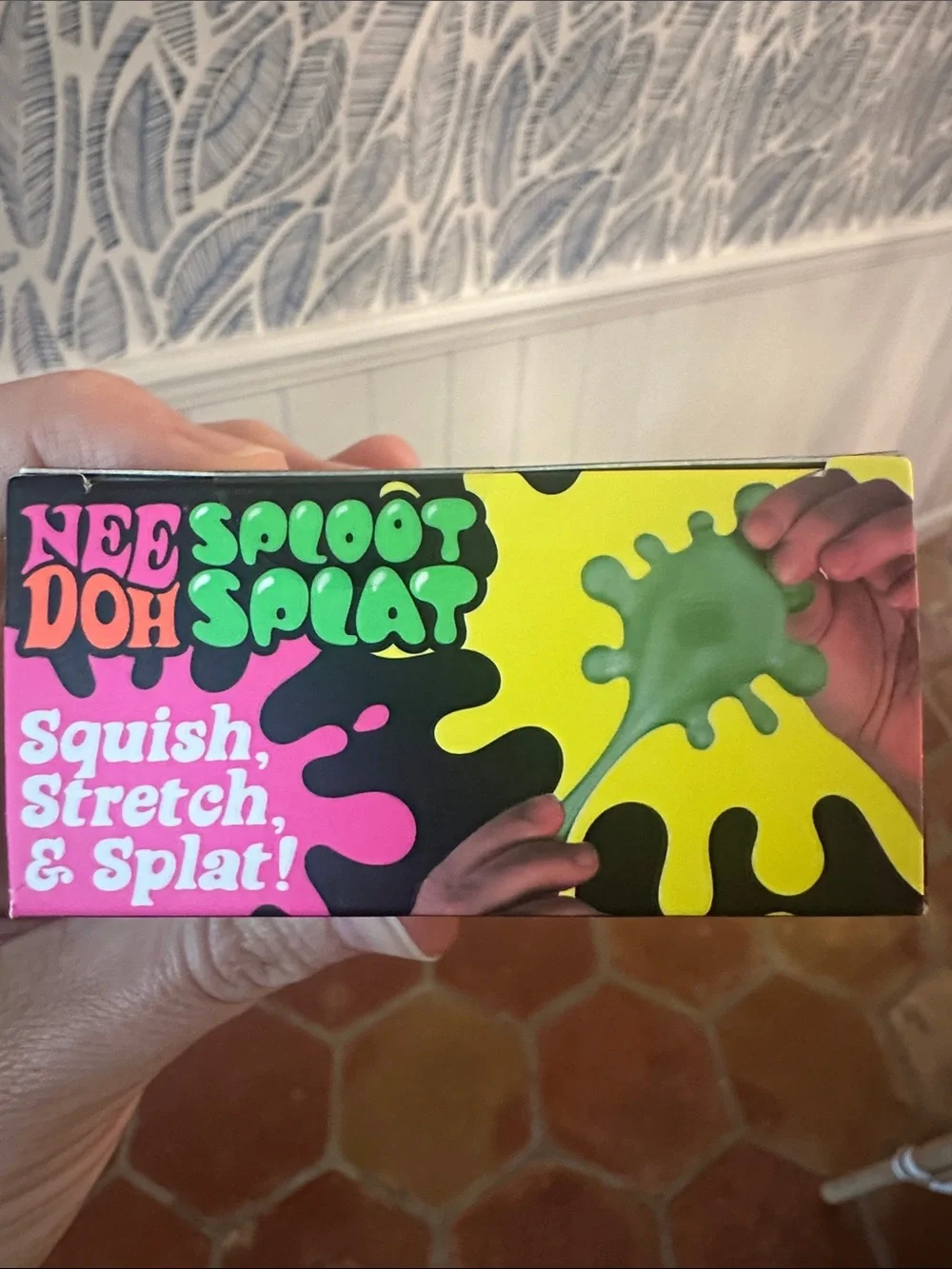 Schylling NeeDoh Splooot Splat Green Kids Toy Stress Ball